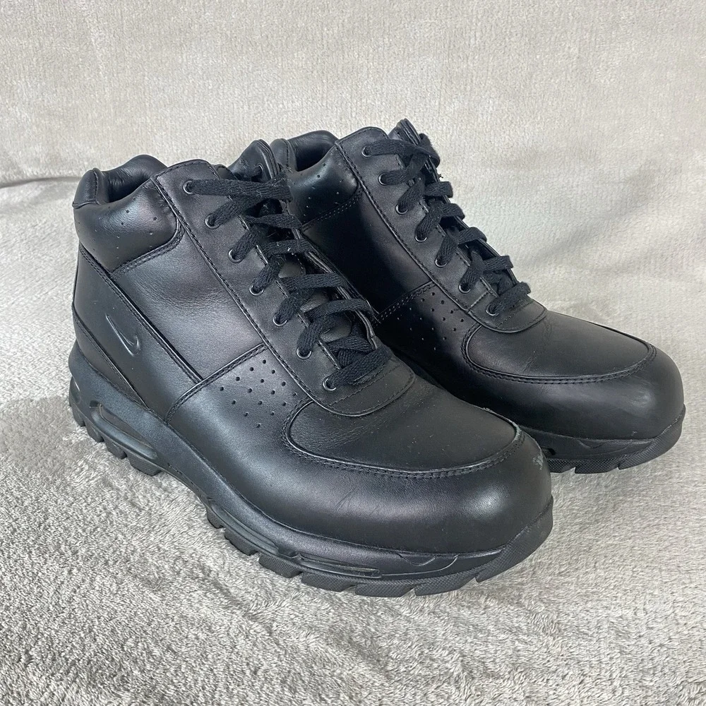 Nike ACG Air Max Goadome Mens Boots Size 13 Black Leather Shoes 865031-009
